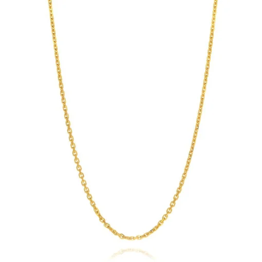 Adjustable Cable Chain In 14K Yellow Gold, 22"