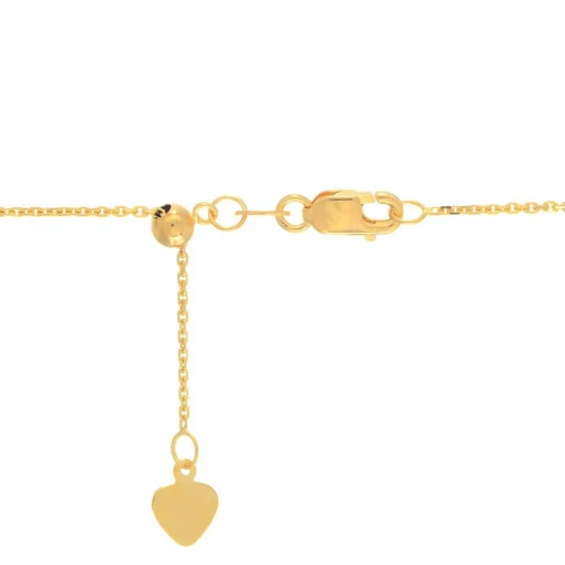 Adjustable Cable Chain In 14K Yellow Gold, 22"