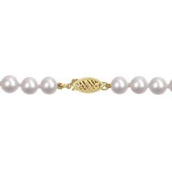 Akoya Pearl Necklace In 14K Yellow Gold, 6Mm, 18