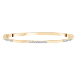 Alternating Diamond Bar Bangle Bracelet In Vermeil, 6.5" (1/5 Ct. Tw.)