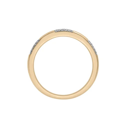 Alternating Diamond Pave Bar Ring In Vermeil (1/10 Ct. Tw.)