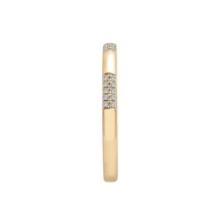 Alternating Diamond Pave Bar Ring In Vermeil (1/10 Ct. Tw.)