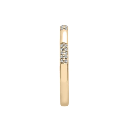 Alternating Diamond Pave Bar Ring In Vermeil (1/10 Ct. Tw.)
