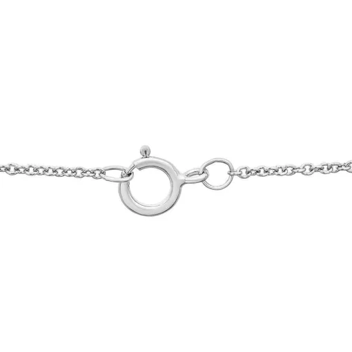 Amethyst & Lab Created White Sapphire Necklace In Sterling Silver