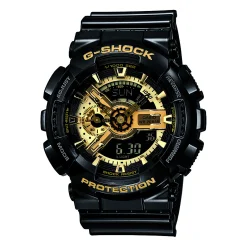 Analog-Digital Men's Watch In Black Resin