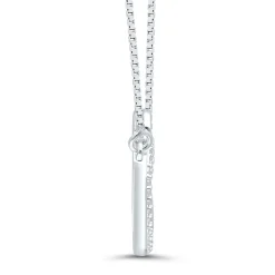 Angel Devil Pendant With Diamond Accent In Sterling Silver And 14K Rose Gold