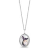 Ariel Mermaid Tail Diamond Pendant In Sterling Silver And 10K Rose Gold (1/6 Ct. Tw.)