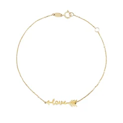 Arrow Love Bracelet In 14K Yellow Gold