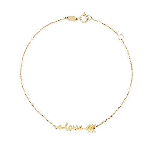 Arrow Love Bracelet In 14K Yellow Gold