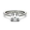 Asscher-Cut Moissanite Ring In 14K White Gold (1 1/3 Ct. Tw.)