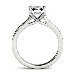 Asscher-Cut Moissanite Ring In 14K White Gold (1 1/3 Ct. Tw.)