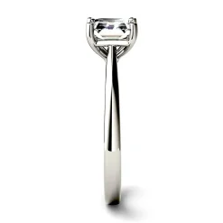 Asscher-Cut Moissanite Ring In 14K White Gold (1 1/3 Ct. Tw.)