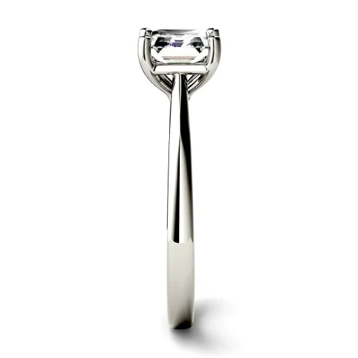 Asscher-Cut Moissanite Ring In 14K White Gold (1 1/3 Ct. Tw.)