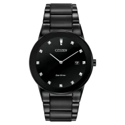 Axiom Diamond Men's Watch In Black Ion-Plated Stainless Steel