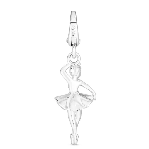 Ballerina Charm In Sterling Silver
