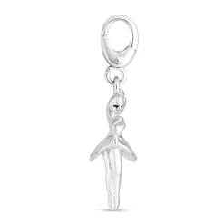 Ballerina Charm In Sterling Silver
