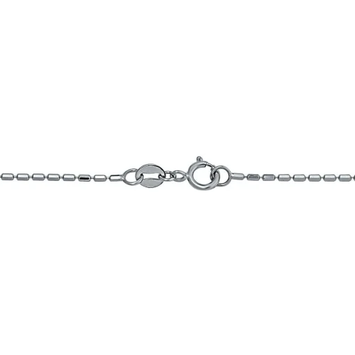 Bead Chain In 14K White Gold, 18"