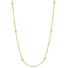 Bead Link Chain In 14K Yellow Gold, 18"