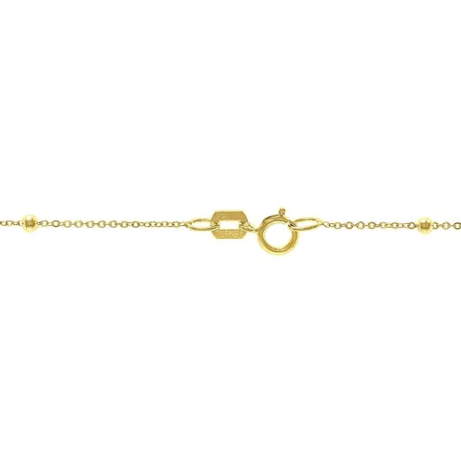 Bead Link Chain In 14K Yellow Gold, 18"