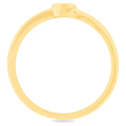 Bezel-Set Diamond Promise Ring In 14K Yellow Gold (1/10 Ct. Tw.)