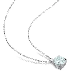 Birthstone Solitaire Pendant In