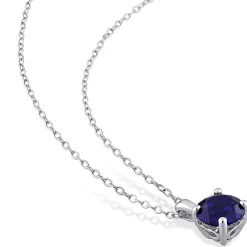 Birthstone Solitaire Pendant In