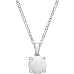 Birthstone Solitaire Pendant In