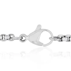 Black And White Diamond Cross In Stainless Steel (1/2 Ct. Tw.)