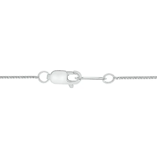 Black And White Diamond Oval Twist Pendant In Sterling Silver (1/5 Ct. Tw.)