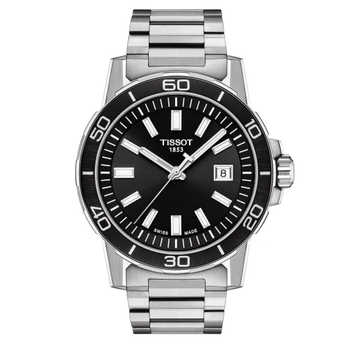 Black Supersport Gent Men's Watch In Stainless Steel