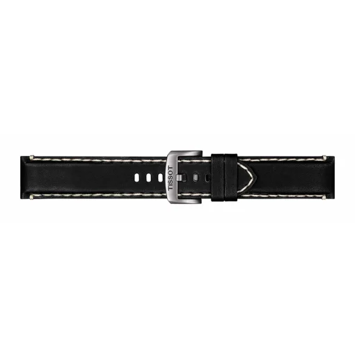 Blue Supersport Gent Men's Watch With Black Leather Bracelet In Stainless Steel