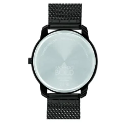 Bold Thin Men's Watch In Black Ion-Plated Stainless Steel