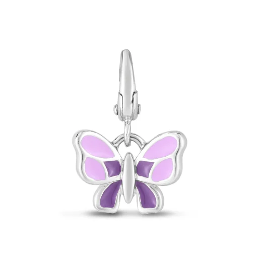 Butterfly Charm In Sterling Silver