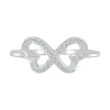 Butterfly Diamond Ring In Sterling Silver (1/8 Ct. Tw.)