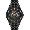 Calendrier Moonphase Men's Watch In Black Ion-Plated Stainless Steel