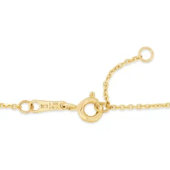 Children's Bracelet With Cubic Zirconia Cross In 14K Yellow Gold