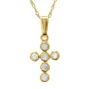Children's Cross Pendant In 14K Yellow Gold