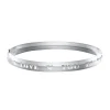 Children's "I You To The Moon And Back" Bangle Bracelet In Sterling Silver