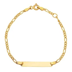 Children's Id Bracelet In 14K Yellow Gold