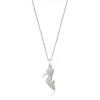 Cinderella Slipper Pendant In Sterling Silver (1/5 Ct. Tw.)