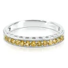 Citrine Stack Ring In Sterling Silver