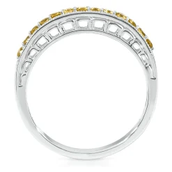 Citrine Stack Ring In Sterling Silver