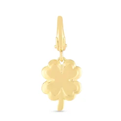 Clover Charm In 10K Yellow Gold