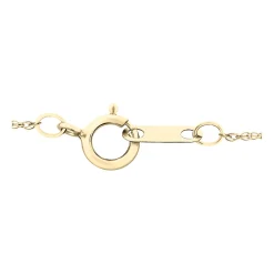 Cross Pendant With Diamond Center In 10K Yellow Gold (1/10 Ct. Tw.)