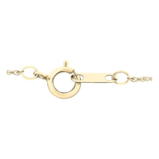 Cross Pendant With Diamond Center In 10K Yellow Gold (1/10 Ct. Tw.)
