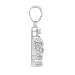Crown Pendant With Diamonds In Sterling Silver (3/4 Ct. Tw.)