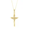 Crucifix Cross Pendant In 14K Yellow Gold
