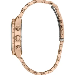 Crystal Men's Watch In Rose Gold-Tone Ion-Plated Stainless Steel, 42Mm