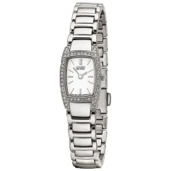 Crystal Women's Watch & Bracelet Set In Stainless Steel
