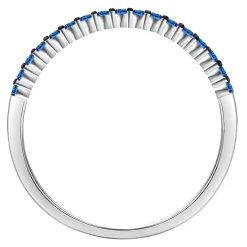 1/5 Ct. Tw. Blue Diamond Stack Ring In 10K White Gold